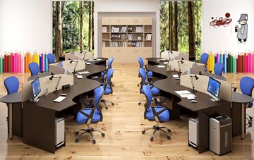 Набор мебели в офис SIMPLE с эргономичными столами и тумбами в Шахтах - предосмотр 4